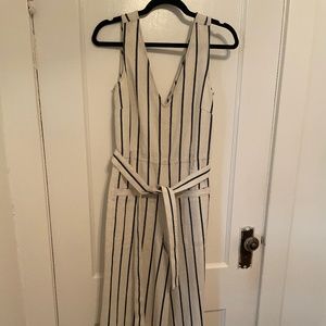 Madewell striped jumpsuit